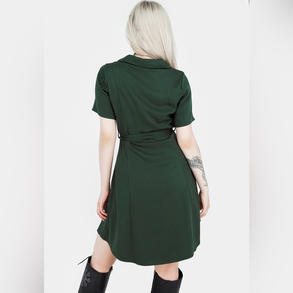 Disturbia Fable Button Up Mini Shirt Dress US 8 / UK 12 - Picture 3 of 11